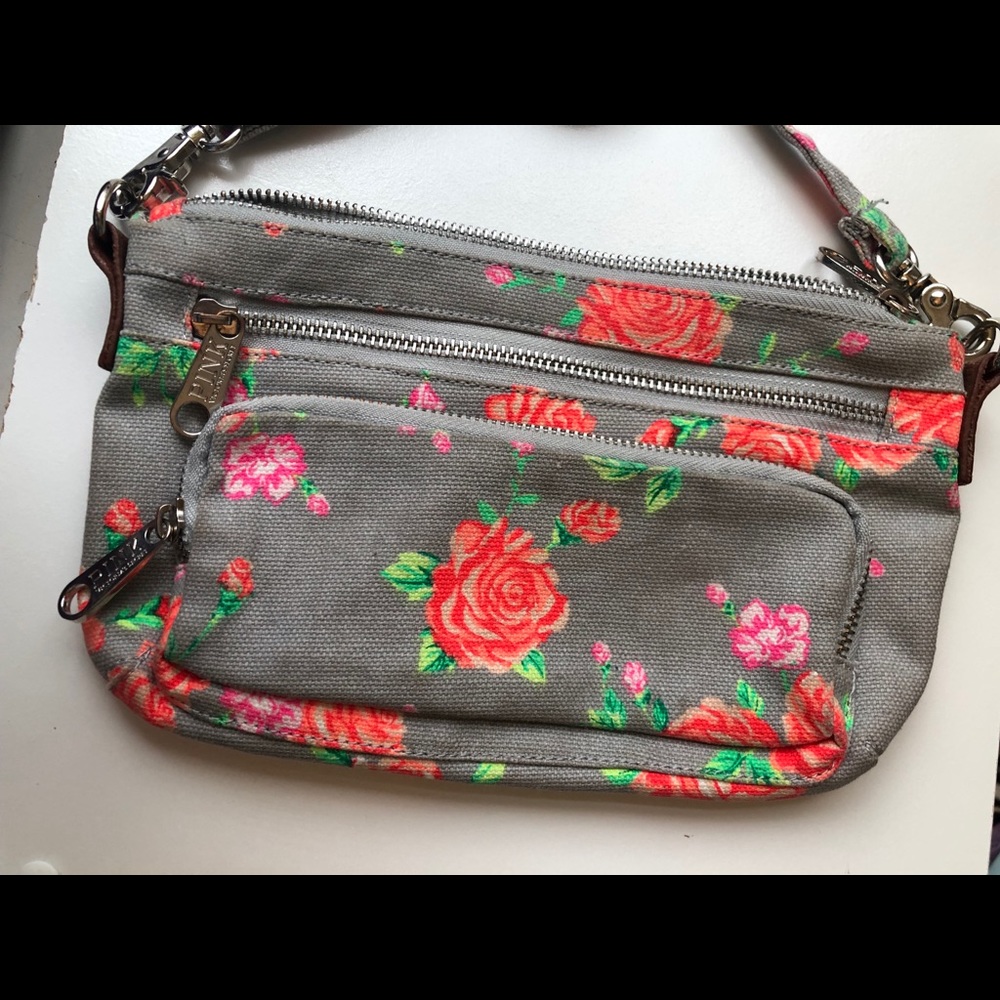 PINK/VS floral purse